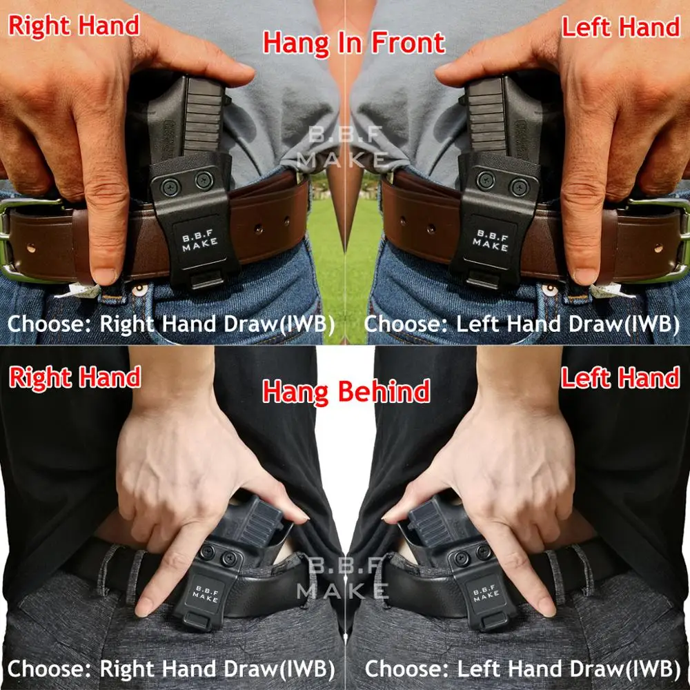 

IWB Kydex Gun Holster Custom Fit: Taurus G2C 9mm & Millennium PT111 G2 / PT140 Pistol - Inside Waistband Concealed Carry Holster