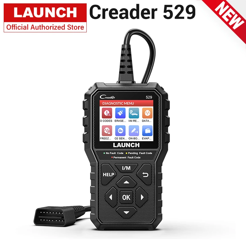 LAUNCH Creader 529 OBD2 сканер автомобильный диагностический инструмент OBDII считыватель кода ошибки считывание OBD сканирование DIY считыватель кода CR529
