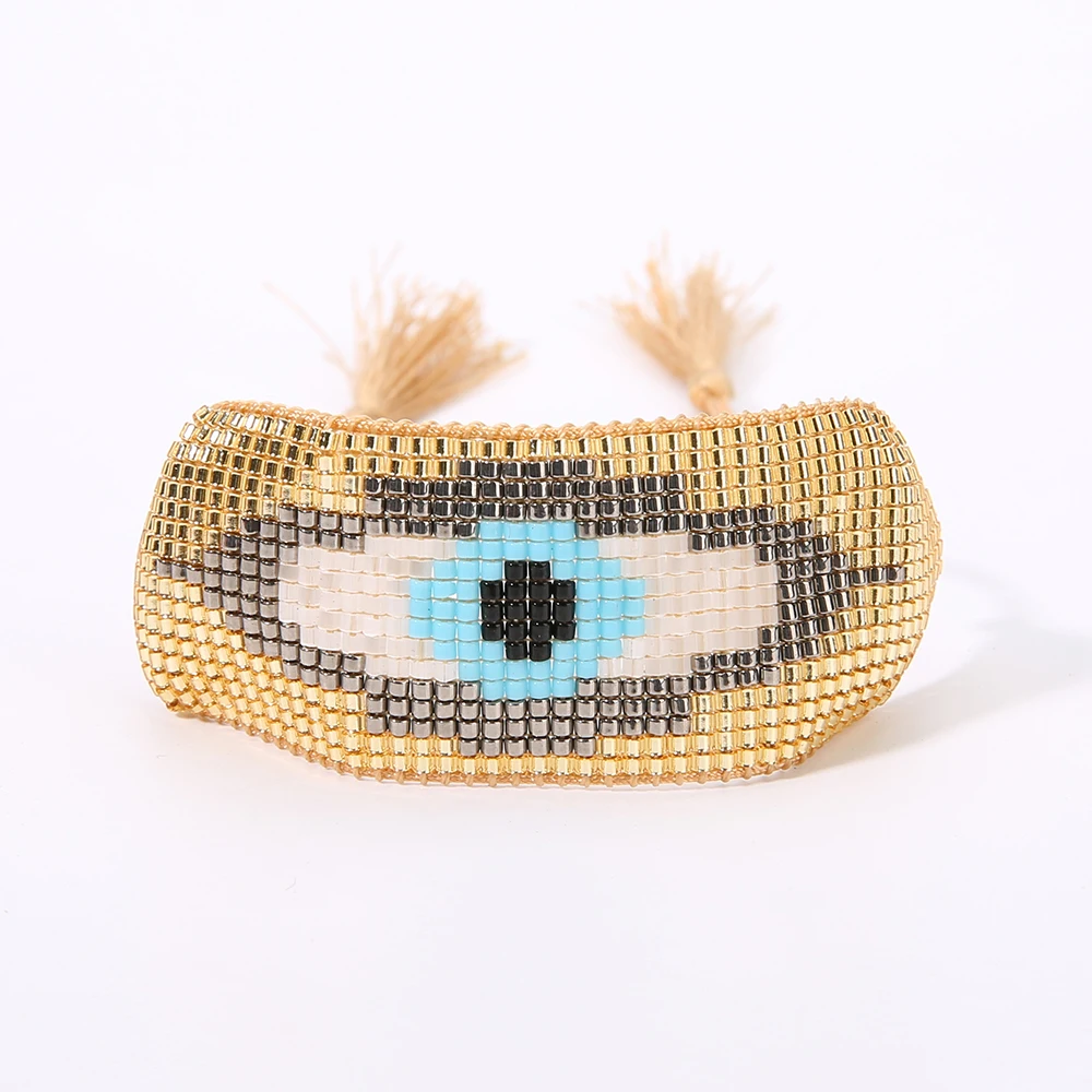 SHINUS BOHO 2019 Joyeria MIYUKI мужской браслет турецкий глаз Женщины счастливый эффектные