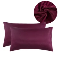 striped bedding pillowcase queenking silk satin pillow case smooth home pillow case covers 2 pieces 51x6651x7651x102cm