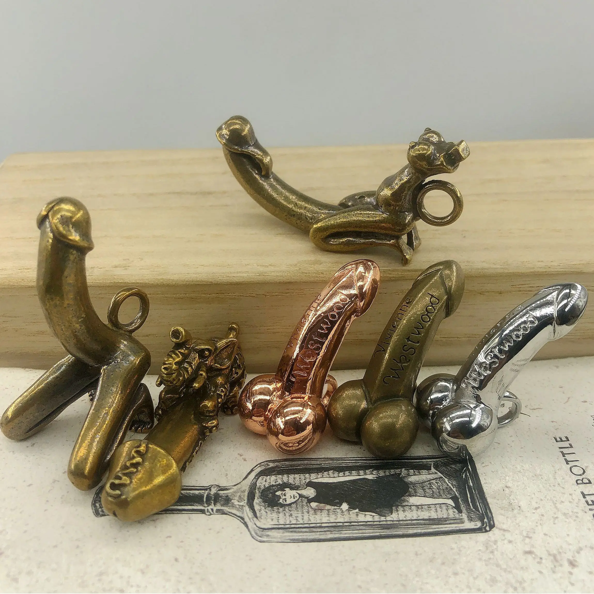 6 шт. EDC Открытый Инструменты твердая латунь личность Творческий сексуальный