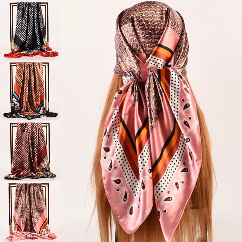 

Женские шали в горошек, рандомный платок, парео, бандана 90 х9, 0 см, новый хиджаб, шарф, накидка для волос, шарфы, квадратные шелковые цветочные ...