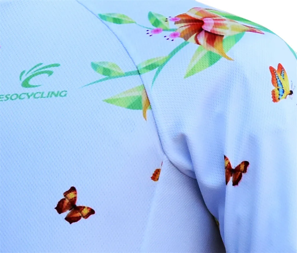 Футболка женская велосипедная с коротким рукавом Спортивная рубашка для езды на