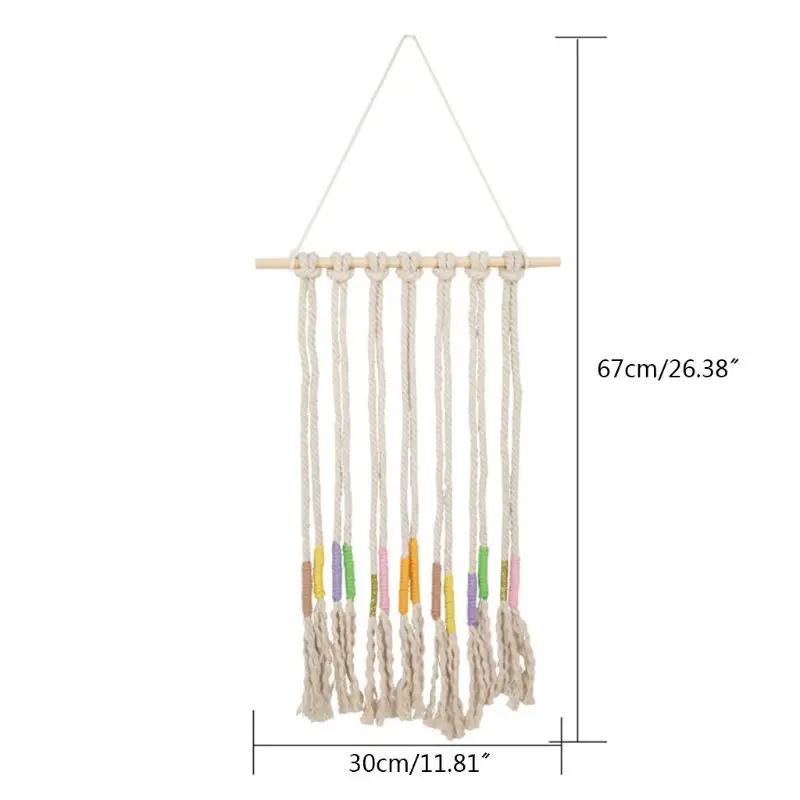 

J60B Children Hair Clips Storage Holder Hanger Hanging Wall Headwear Organizing Strip Rack Home Decoration