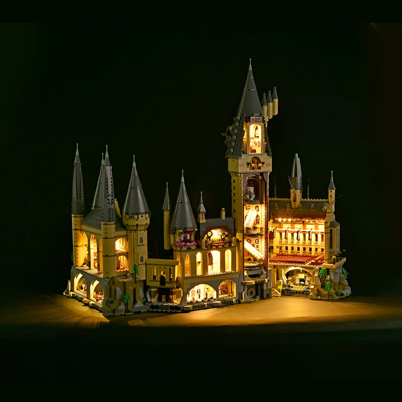 Набор со светодиодсветильник кой для замка хогварта совместимый с 71043