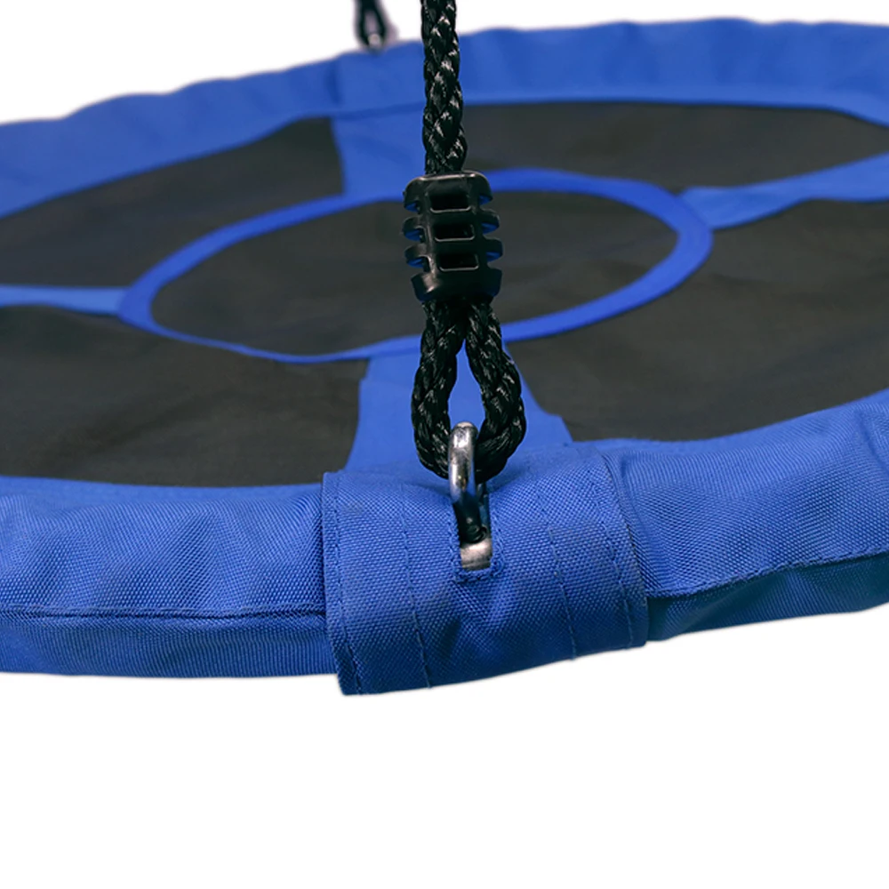 

Hanging Chair 1M 40inch Outdoor Kids Playground Swing Set Saucer Rotate Tree Nest Swing 900D 600lbs Flying Rope Round Swing