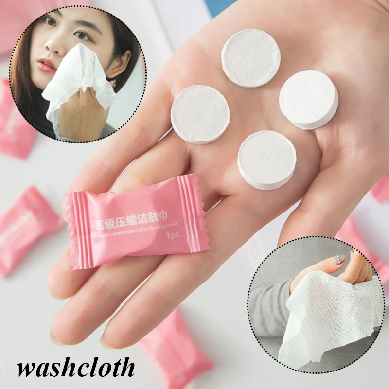 

Non-shedded Disposable Towels Convenient Candy Face Towels Compressed Portable Towels Spunlace Non-woven Fabric Cleaning Supply