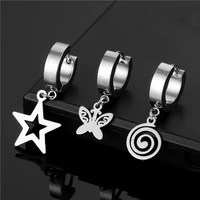 gothic earrings punk earrings new fashion mens womens pendant steel titanium steel earrings stainless jewelry gifts