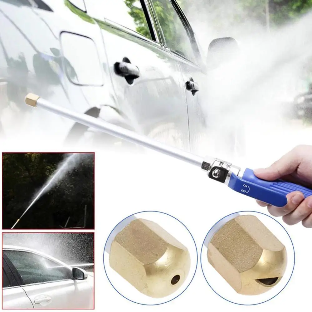 

1PC High Pressure Power Water Gun Washer Water Jet Sprinkler Nozzle Tool Cleaning Spray Spray Garden Watering Wand Hose Was A8Q9