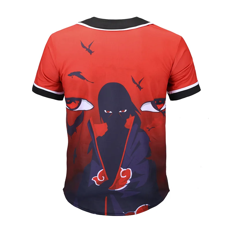 3D короткий рукав Футболка Для мужчин Бейсбол Джерси спортивные Slim Fit с v образной