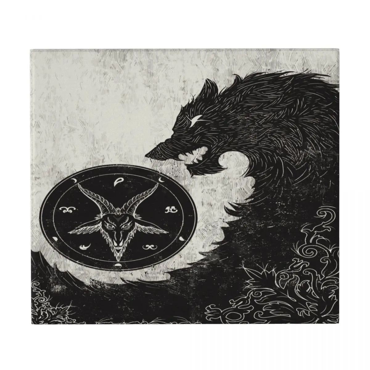 Коврик для сушки посуды впитывающий кухонный коврик в форме рога козы с чёрным