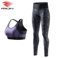 rion women seamless brapants sport set gym women high waist leggings sport suit athletic yoga 2 pcs set outdoor running fitness
