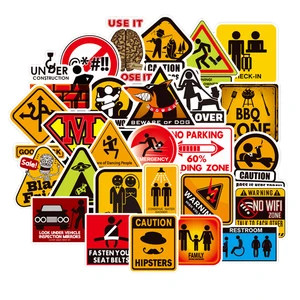 Наклейки для ноутбука, виниловые наклейки на холодильник, чемодан, MacBookHPXiaomi, 50 шт.