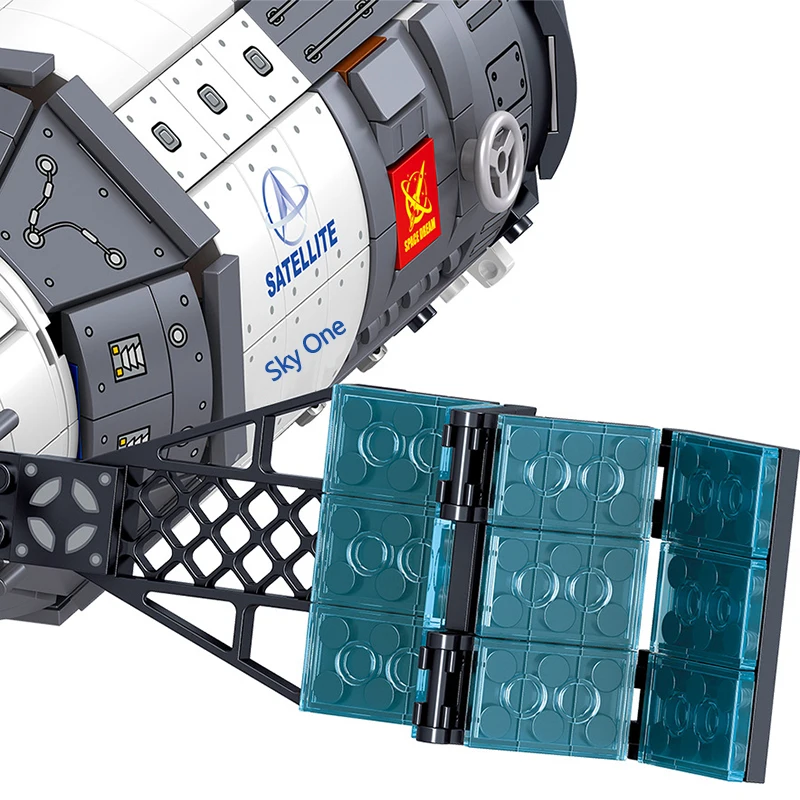 

Mailackers city Space Station Mars Rover Astronomy One Launcher Vertical Spacecraft Building Block Model Children's Toy Gift