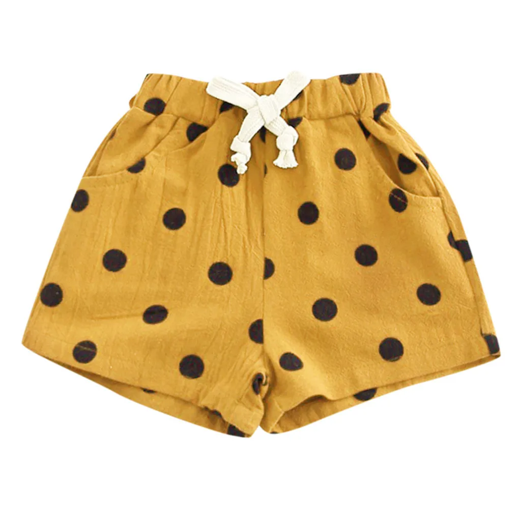 

Lovely Toddler Kids Baby Girls Costume Cotton Dot Print Shorts Summer Clothes Children Clothes For 12M-4T