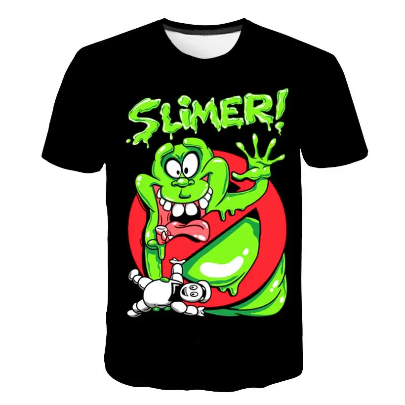 

boy t shirts fashion Movie Ghostbuster 3D t shirt O NECK short sleeved t-shirt Summer tshirt euro sizexs 4-14 kids clothes