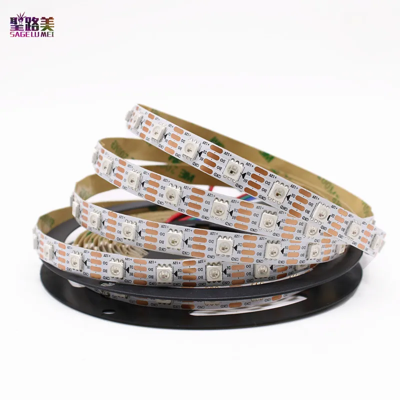 

Светодиодная ленсветильник RGB, 12 в пост. Тока, WS2815 (WS2812 WS2813), с индивидуальной адресацией, двухсигнальная, 30/60/144 пикселей/м