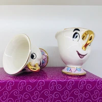 2 pack beauty and the beast ceramic mug mrs potts tea ceremony mrs archie cup personalized coffee milk cup set ceramic mug