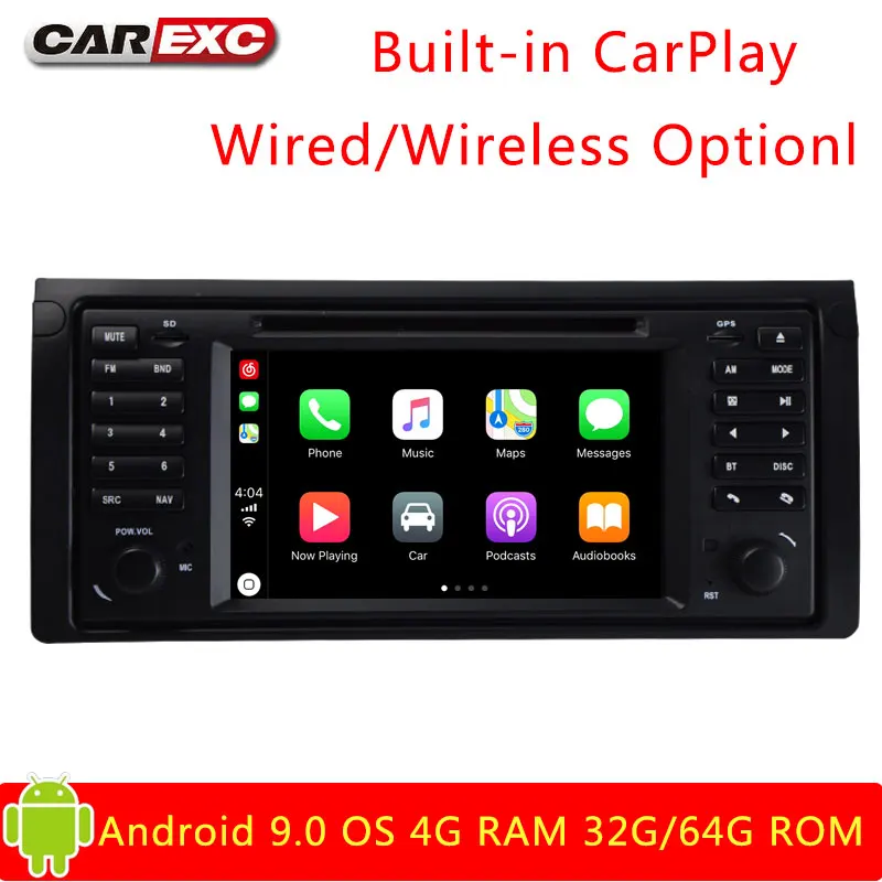 Android 9 0 Восьмиядерный автомобильный DVD плеер стерео система для BMW E39 X5 M5 E53 RAM Wifi GPS