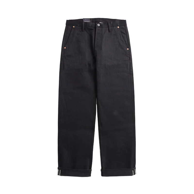 

DN-0002 Vintage 14 Oz Indigo Selvage Stylish Trousers Mens Casual Chino Raw Denim Jean Pants Size 28-42