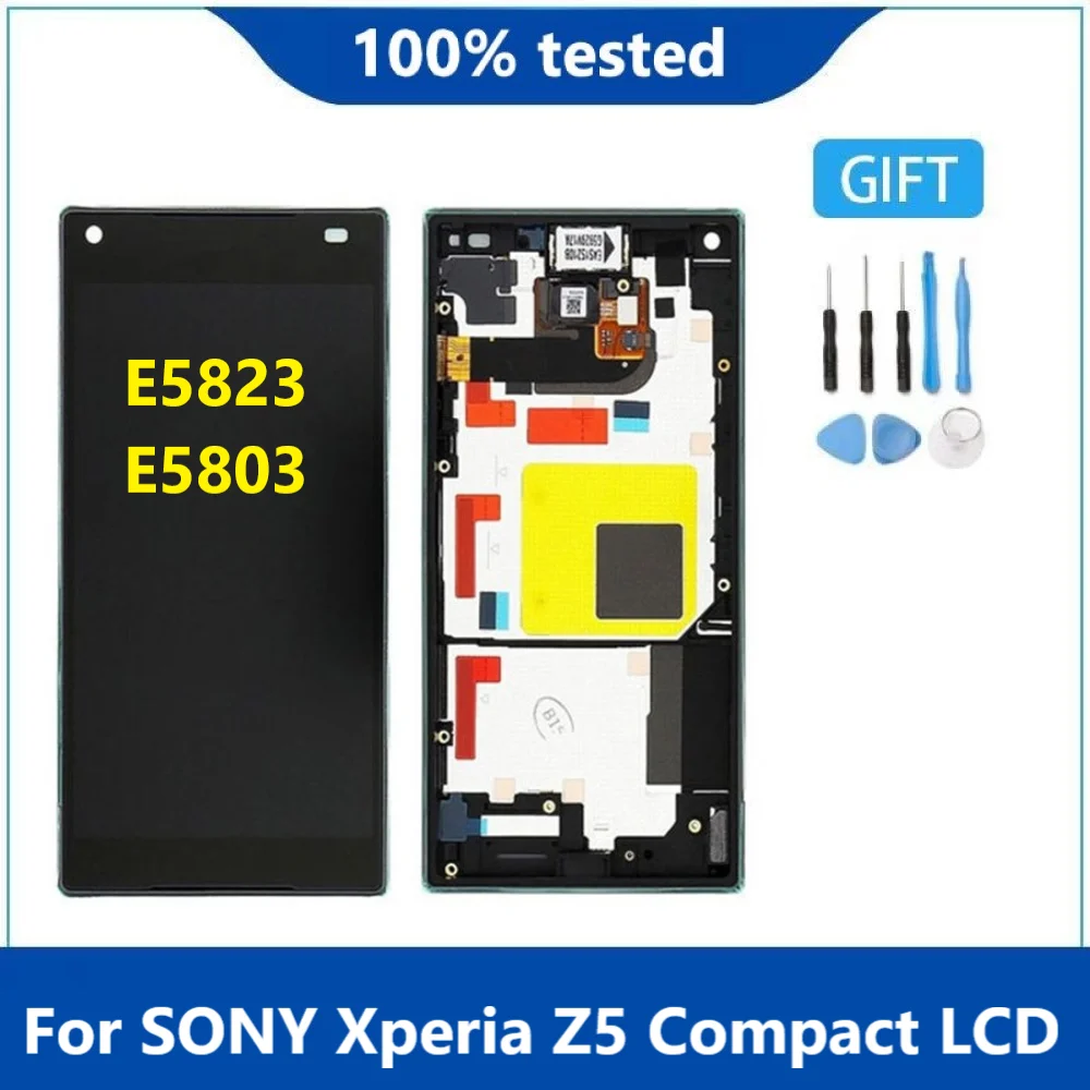 Оригинальный дисплей для 4 6 &quotSONY Xperia Z5 Compact E5823 E5803 ЖК-дисплей сенсорный экран