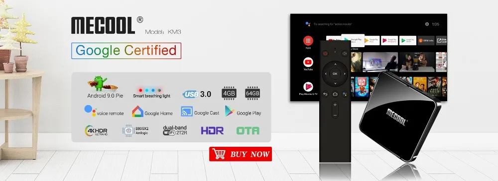 MECOOL 4K HDR smart tv box KIII PRO DVB-S2 DVB-T2 DVB-C Android 7,1 IP tv Box 3 Гб 16 Гб wifi blutooth android телеприставка