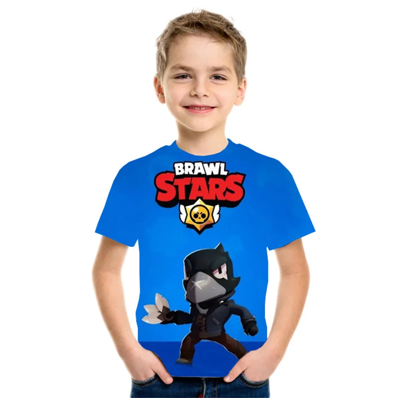 

Fun animal print T-shirt boy T-shirt children T-shirt animal baby T-shirt children short-sleeved girl T-shirt 3D-printed pattern