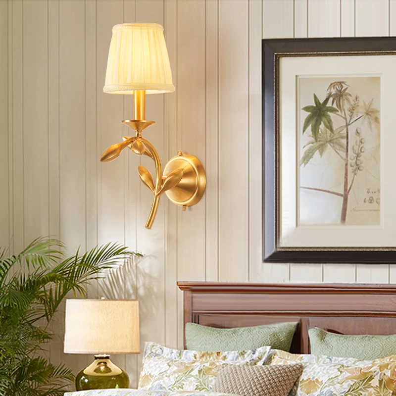 Комнатные Настенные светильники OUFULA медные современные светодиодсветодиодный