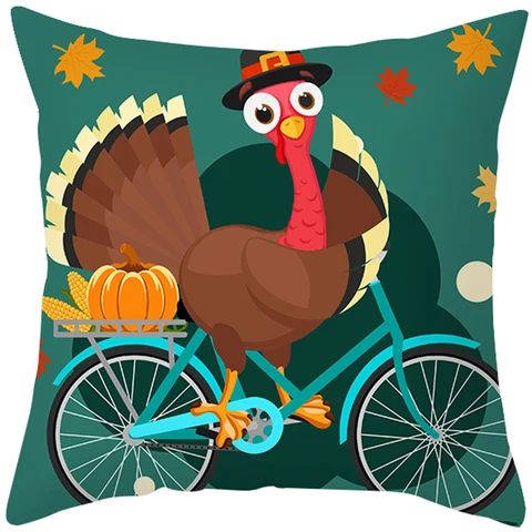 Наволочка с надписью Thanksgiving 2021 желаю новая, с рисунком тыквы Турция «ПИЧ-скин» наволочка диванную подушку изготовления на заказ