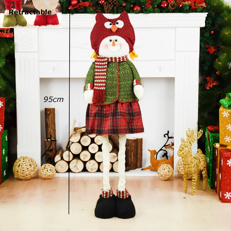 snowman 216 47 см Санта-Клаус Снеговик Рождественские куклы Рождественские украшения для дома выдвижные стоячие игрушки для вечеринки в честь Дня Рождения подарок для детей - Цвет: snowman 216