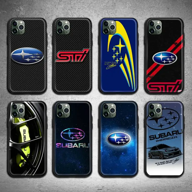 Чехол для телефона с логотипом автомобиля Subaru iphone 12 11 Pro Max Mini XS 8 7 6 6S Plus X 5S SE 2020