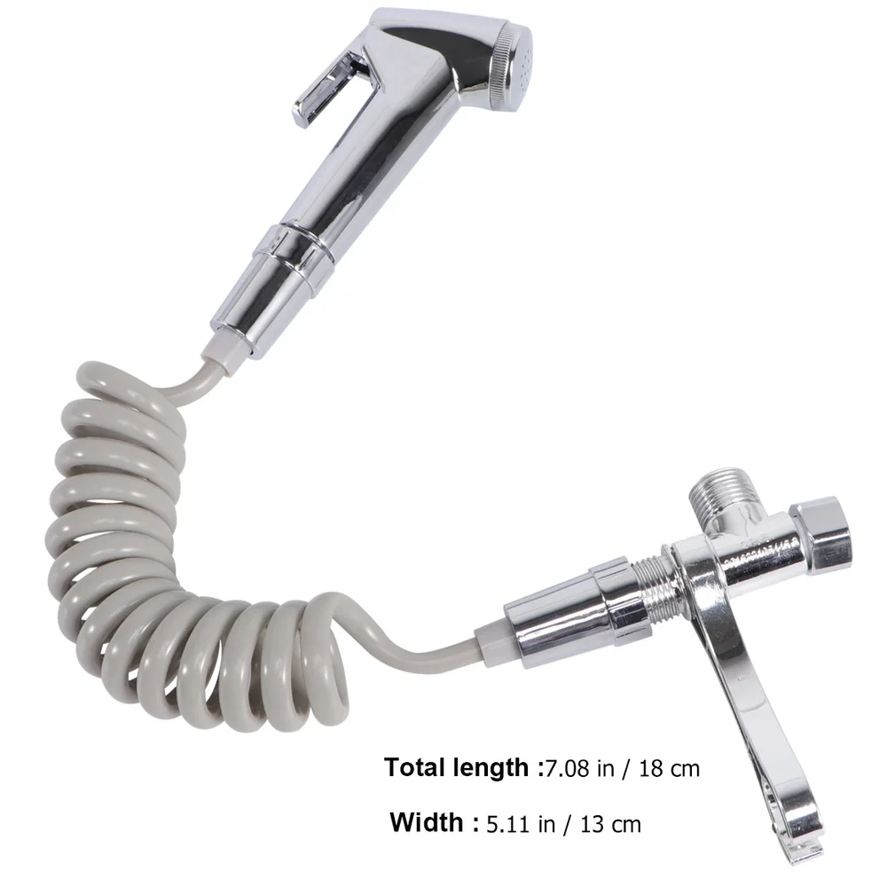 

1PC ABS Female Bidet Pressure Boost Washing Toilet Hand-held Spray Head Electroplated Bidets