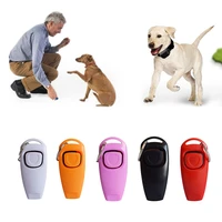 2 in 1 pet clicker dog training whistle answer card pet dog trainer assistive guide with key ring pet supplies dog accessories
