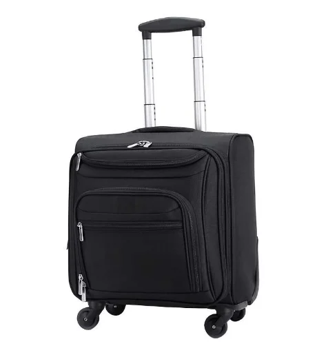 18 Inch Spinner Suitcase Men Travel Rolling Luggage 4 Wheels Carry on  Suitcase Business Travel baggage bag Trolley Bags wheels