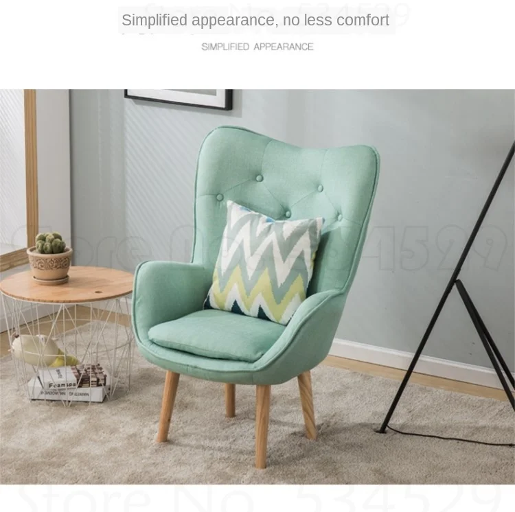 

B Nordic single living room sofa balcony apartment mini chair modern minimalist sofa personality leisure bedroom room chair