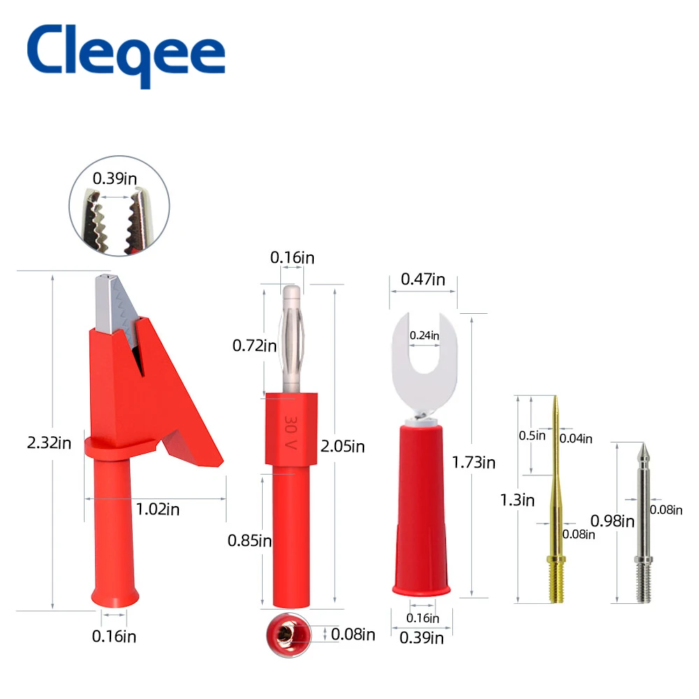 Мультиметровые щупы Cleqee мультиметровые со сменными иглами комплекты проводов