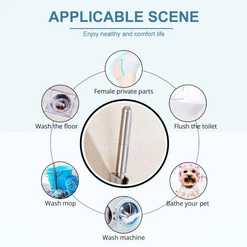 Wetips Нержавеющая сталь ручной Душ биде спрей гигиеническим душем