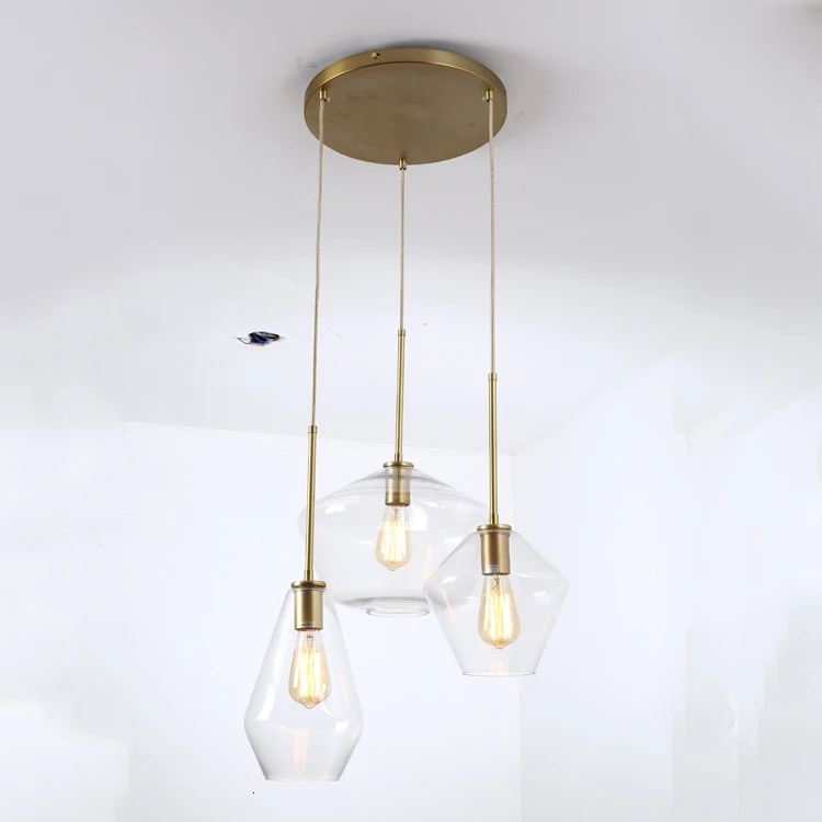 27 современный подвесной светильник из выдувного стекла для ресторана с
