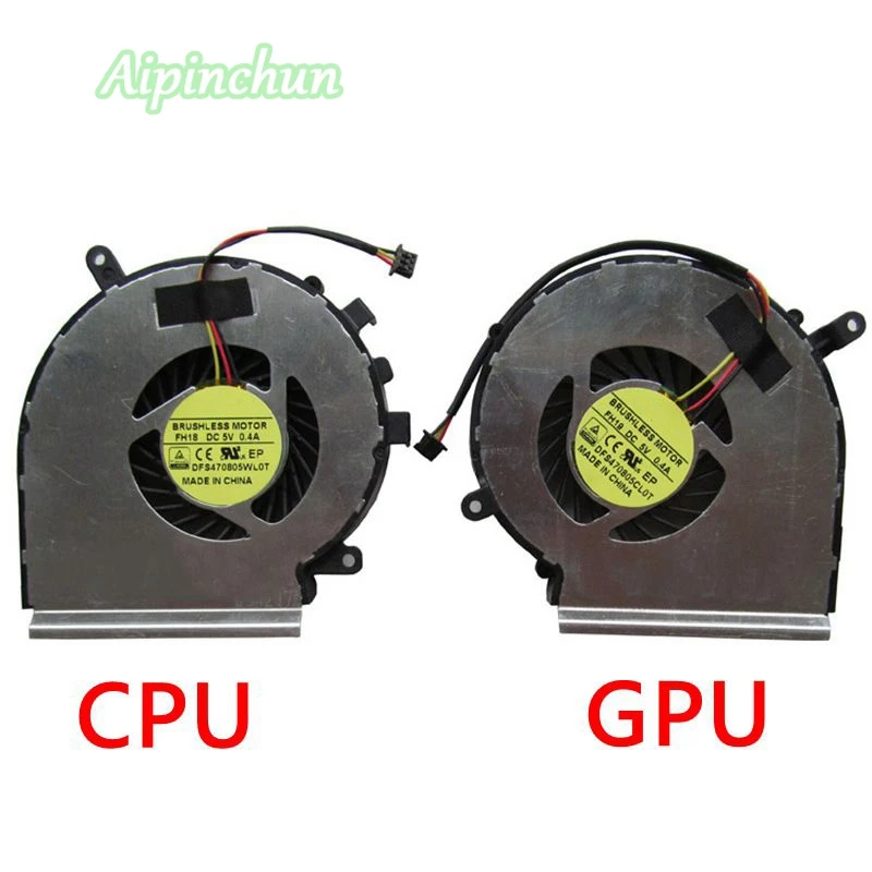 Новый оригинальный охлаждающий вентилятор для ноутбука MSI GE72 GE62 PE60 PE70 GL62 GL72 GP62 2QE