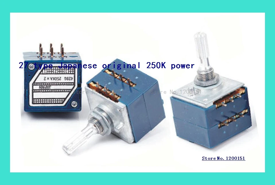 

potentiometer switch 27 Japanese original 250K power amplifier switch Rough handle DIP-6