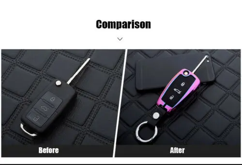 3 кнопки цинковый сплав чехол для автомобильного ключа с брелоком VOLKSWAGEN POLO BEETLE