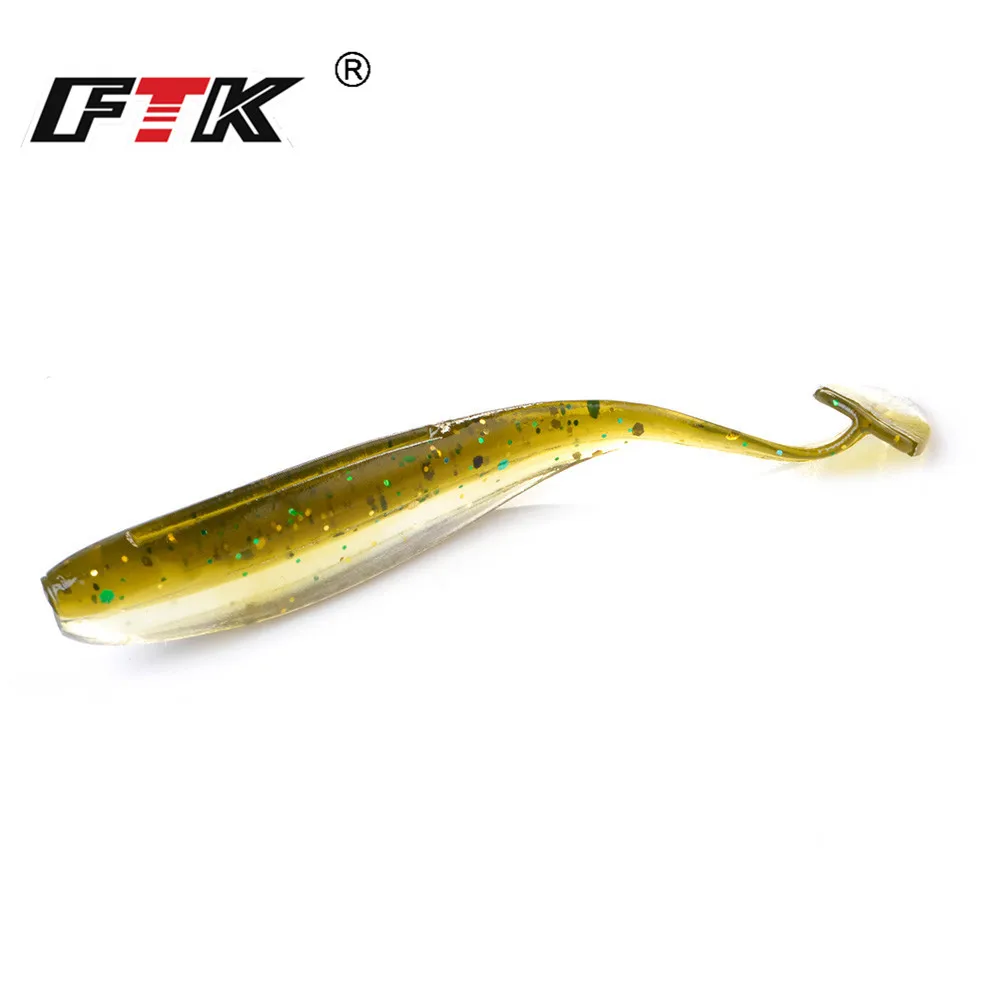 

FTK 75mm 100mm Easy Shiner Fishing Lure Silicone Artificial Fishing Soft Bait Wobblers Carp Leurre Souple
