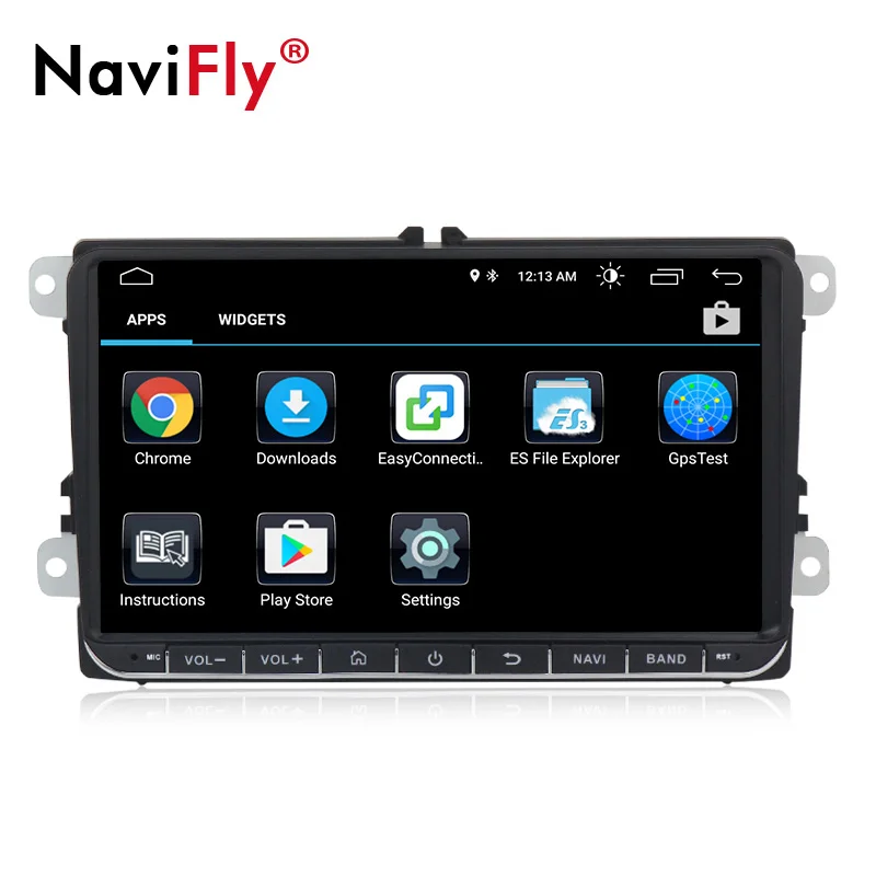 Navifly Android 8,1 2Din автомобильный Радио Стерео gps плеер для Skoda Seat Volkswagen B6 B7 Passat golf Polo Passat CC автомобильный мультимедийный