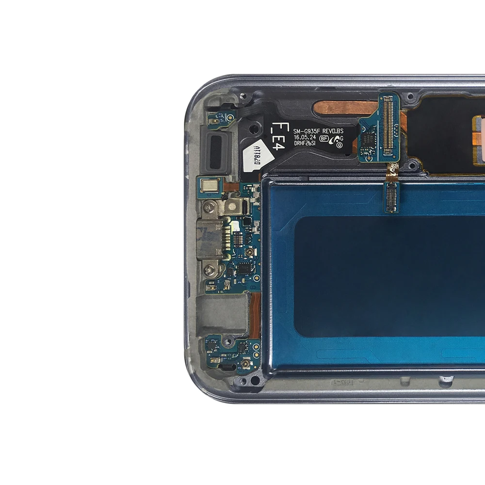 Для samsung S7 edge G935 G935F OLED дисплей протестированная Рабочая рамка ЖК-дисплей сенсорный экран в сборе для samsung lcd