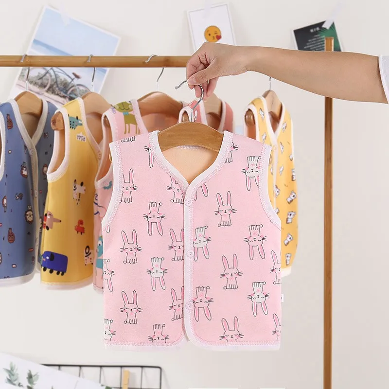 Жилет детский хлопковый осенний теплый для мальчиков 6-24 месяцев