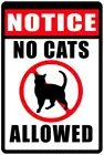 Надпись сильти нет кошек, прочные металлические знаки 8x12 дюймов, яркий s индивидуальный знак кошки