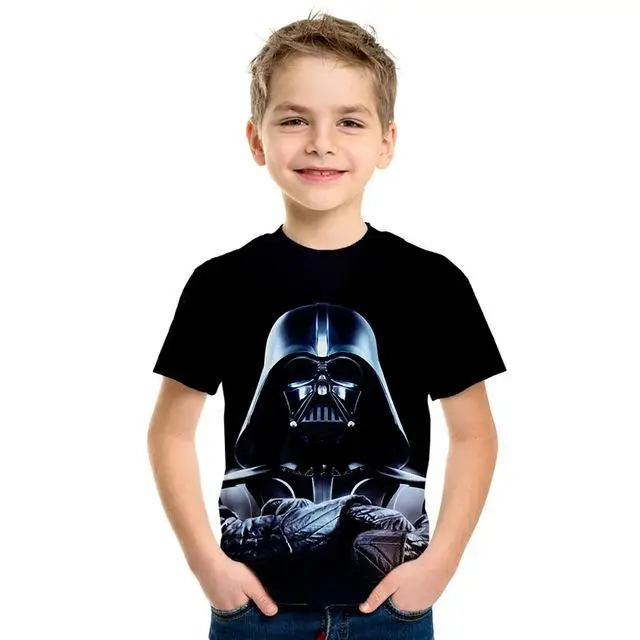 Звездные войны 3D imprimir bien de los hombres/las nias Топы Camiseta de manga corta Caballero Jedi imprimir nios camiseta de moda - Цвет: NT-678