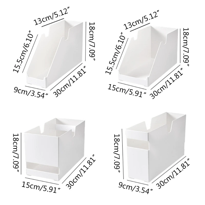 

Japanese Kitchen Cabinet Drawer Storage Box with Cutout Handles Plastic Bin Organizer Bathroom Makeup Cosmetic Container