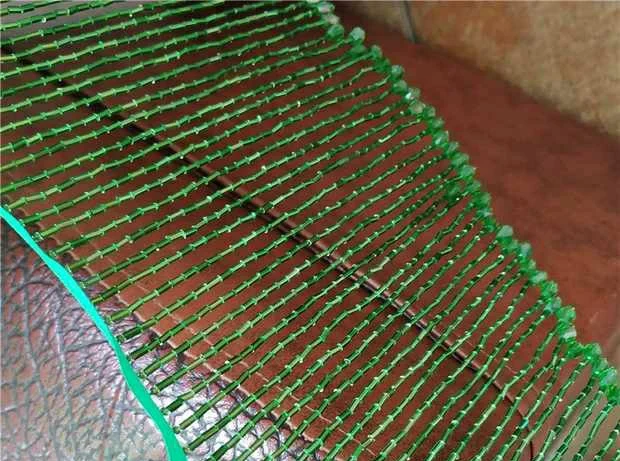 Green Ручная работа 15 см широкая бисерная бахрома с кристаллическими бусинами в конце, 1 ярдов/партия - Цвет: Green