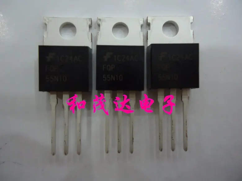 Оригинальный Новый 2 шт./FQP55N10 220 100V 55A TO220|Регуляторы напряж./стабилизаторы| |